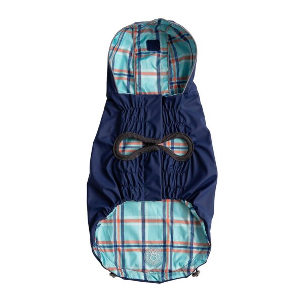 Reversible Elasto-Fit Raincoat - Navy - Image 2