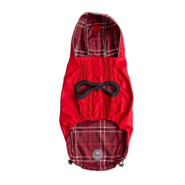 Reversible Elasto-Fit Raincoat - Red - Image 2