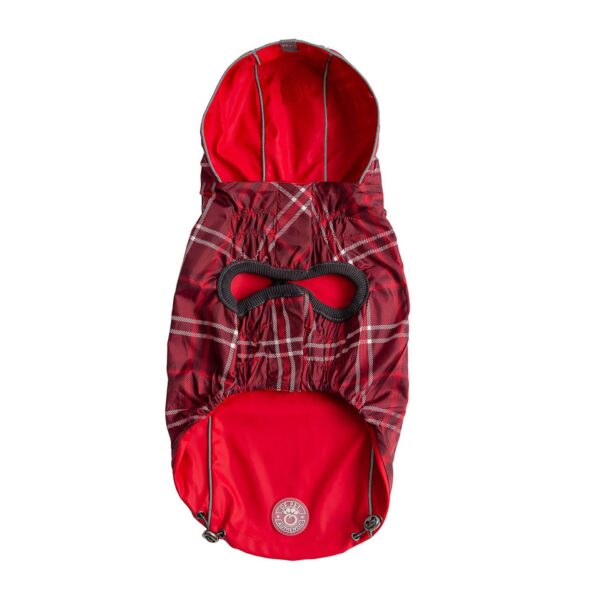 Reversible Elasto-Fit Raincoat - Red - Image 3