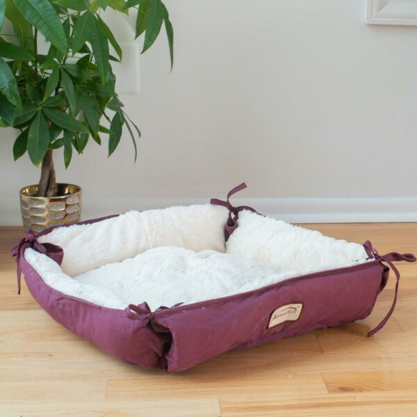 Armarkat Pet Bed Model C06HJH/MB Burgundy - Image 4