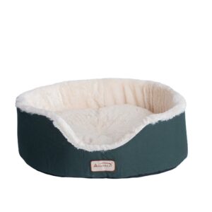 Armarkat Pet Bed Model C04HML/MB Laurel Green and Ivory