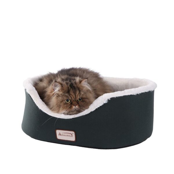 Armarkat Pet Bed Model C04HML/MB Laurel Green and Ivory - Image 2