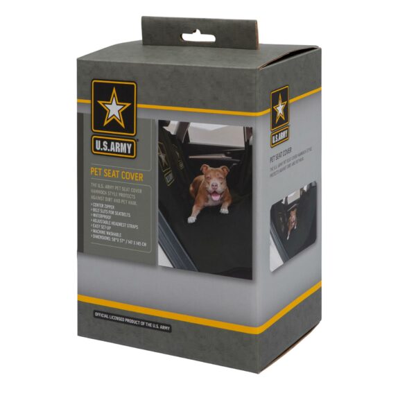 US Army Car Seat Pet Hammock Cover - Dark Camo - Image 2