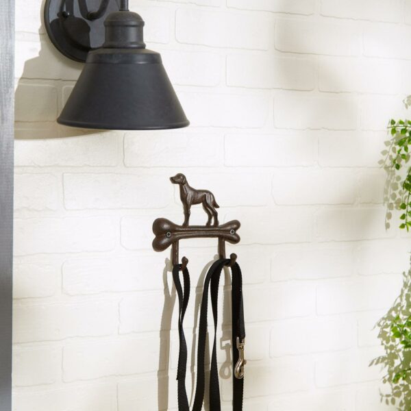 Dog with Bone Cast Iron Wall Hook - Image 3