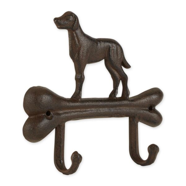 Dog with Bone Cast Iron Wall Hook - Image 4