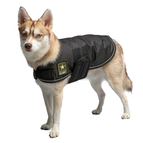 US Army Dog Blanket Jacket - Black - Image 2