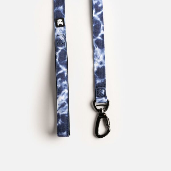Poplin Dog Leash - Blue Tie Dye - Image 3