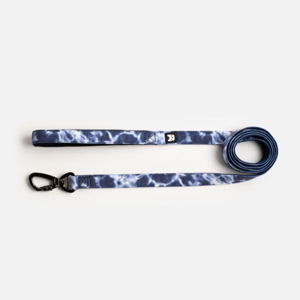 Poplin Dog Leash - Blue Tie Dye - Image 5