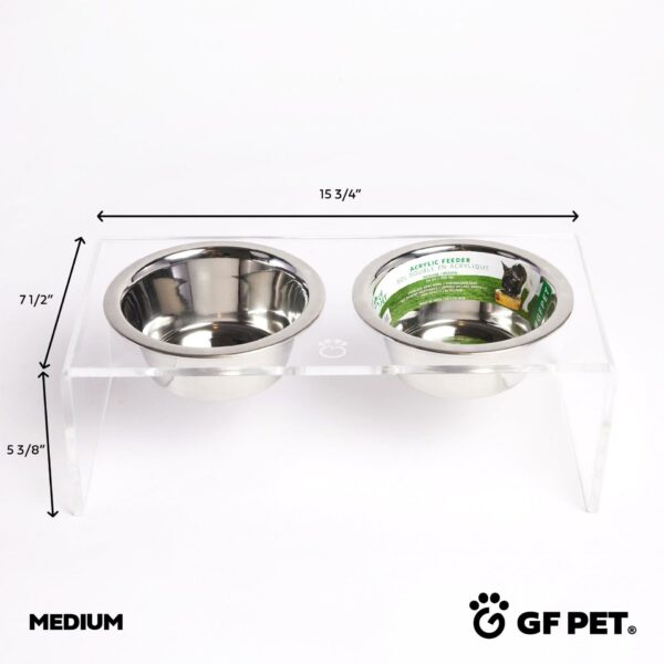 Acrylic Double Feeder - Clear - Image 5