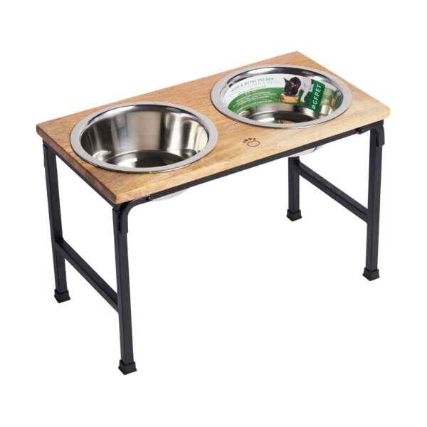 Wood & Metal Elevated Feeder - Image 9