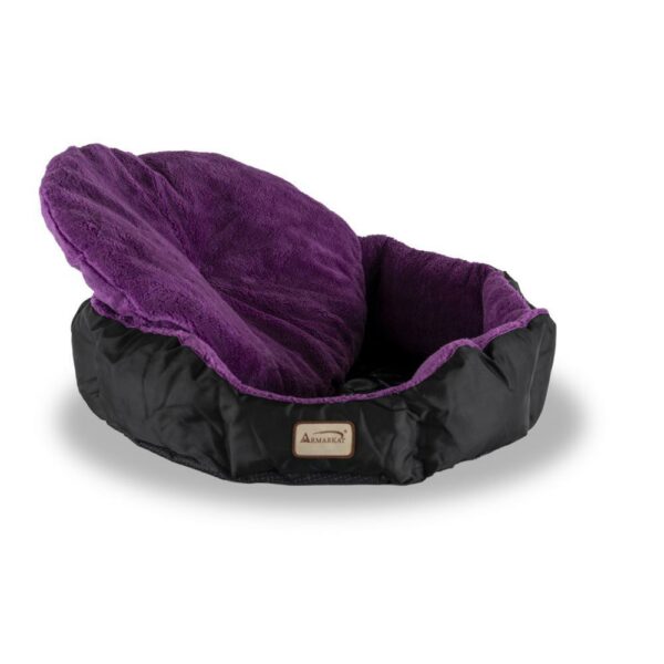 Armarkat Large, Soft Cat Bed in Purple and Black - C101NH/ZH - Image 2