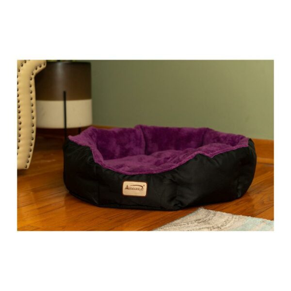 Armarkat Large, Soft Cat Bed in Purple and Black - C101NH/ZH - Image 4