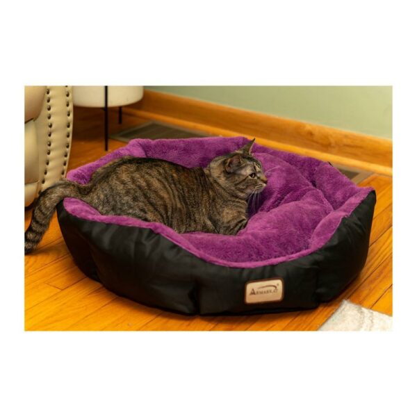 Armarkat Large, Soft Cat Bed in Purple and Black - C101NH/ZH - Image 5