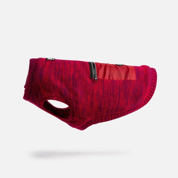 Mia Dog Sweater - Red - Image 2