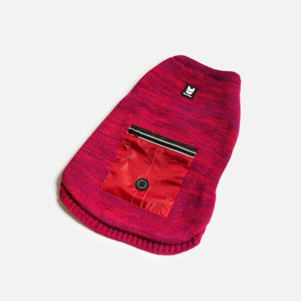 Mia Dog Sweater - Red - Image 3