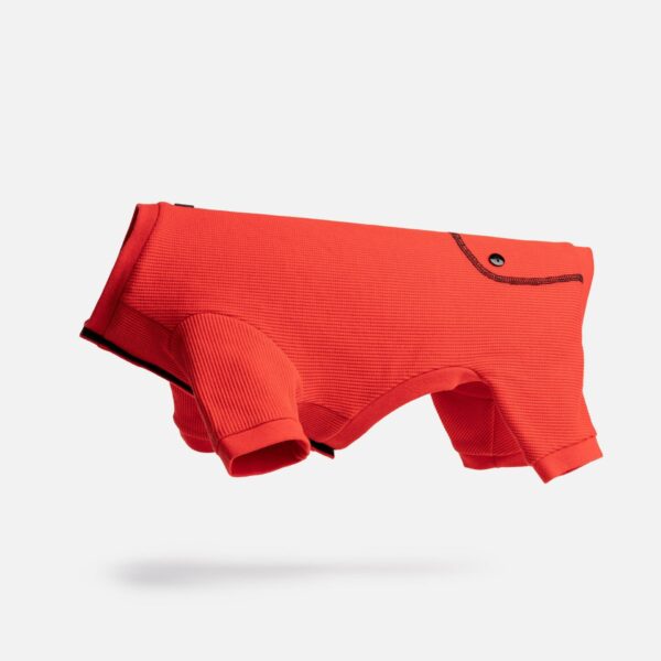 Thermal Dog Pajama - Red - Image 2