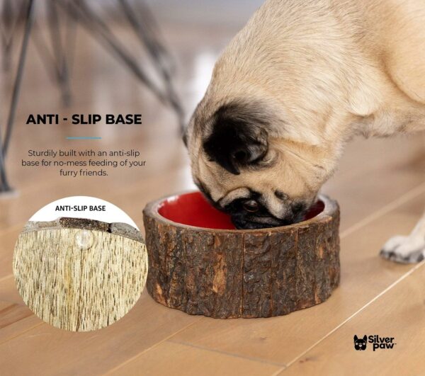 Farmhouse Wood Dog Bowl - Image 5