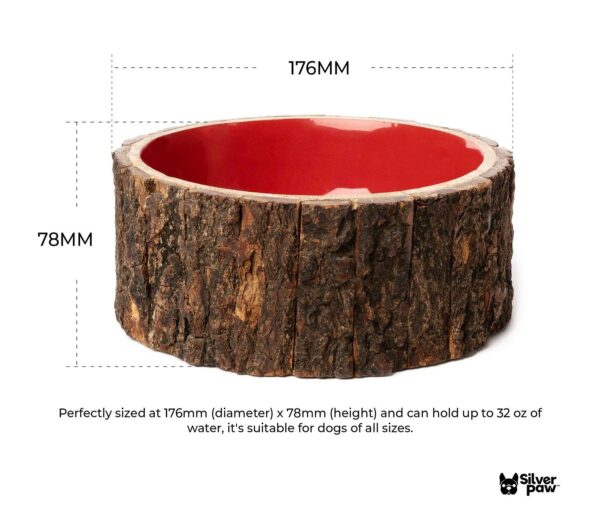 Farmhouse Wood Dog Bowl - Image 4