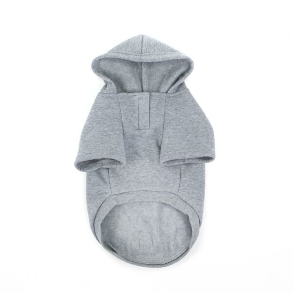 Brave Bark Hooded Dog Fleece - Heather Grey - Image 2
