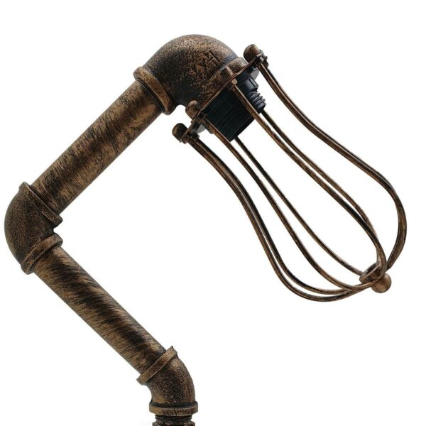 Retro Industrial Water Pipe Lighting Wall Plug-In Table Lamp Steampunk Metal Indoor Stand~1306 - Image 11
