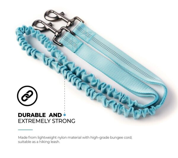 Stripe Blue Hands Free Dog Leash - Image 2